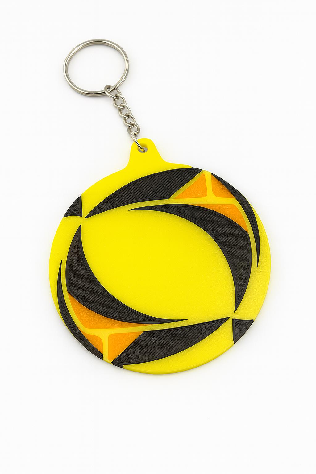 Personalized Beach Volleyball Keychain & Bag Tag