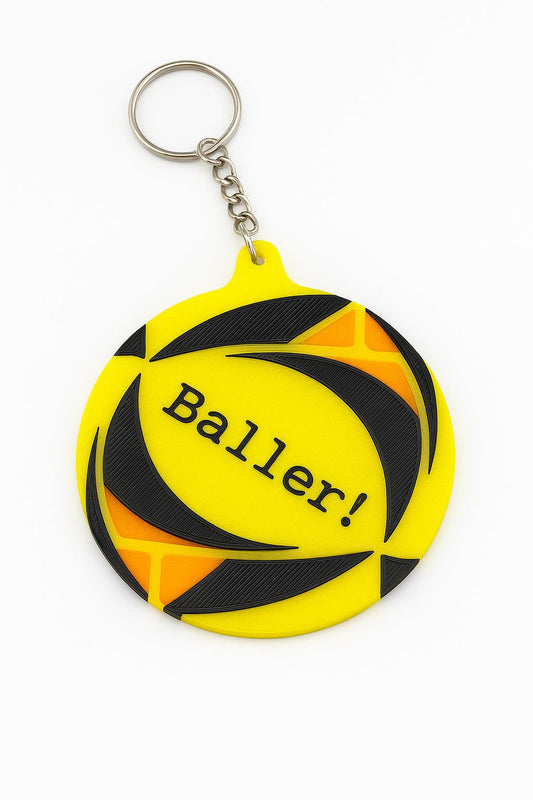 Personalized Beach Volleyball Keychain & Bag Tag