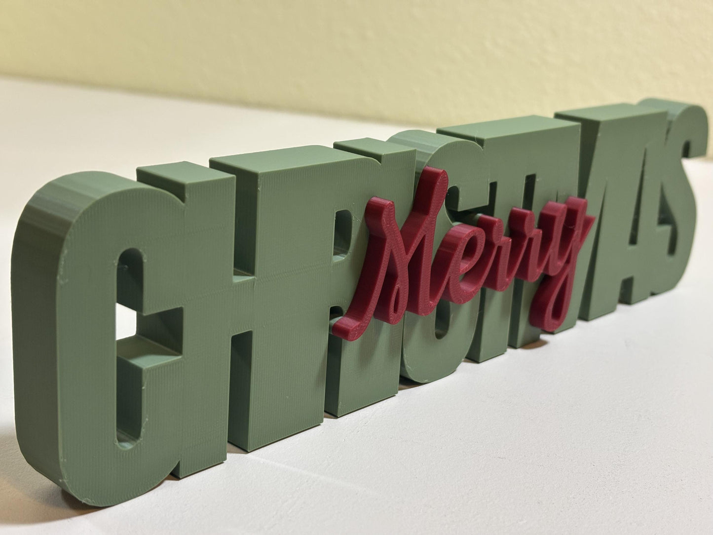 Custom Personalized Stacked Text Desk Sign