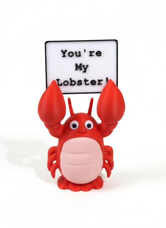"He's Her Lobster" Romantic Figurine — 3D Printed Love & Relationship Gift