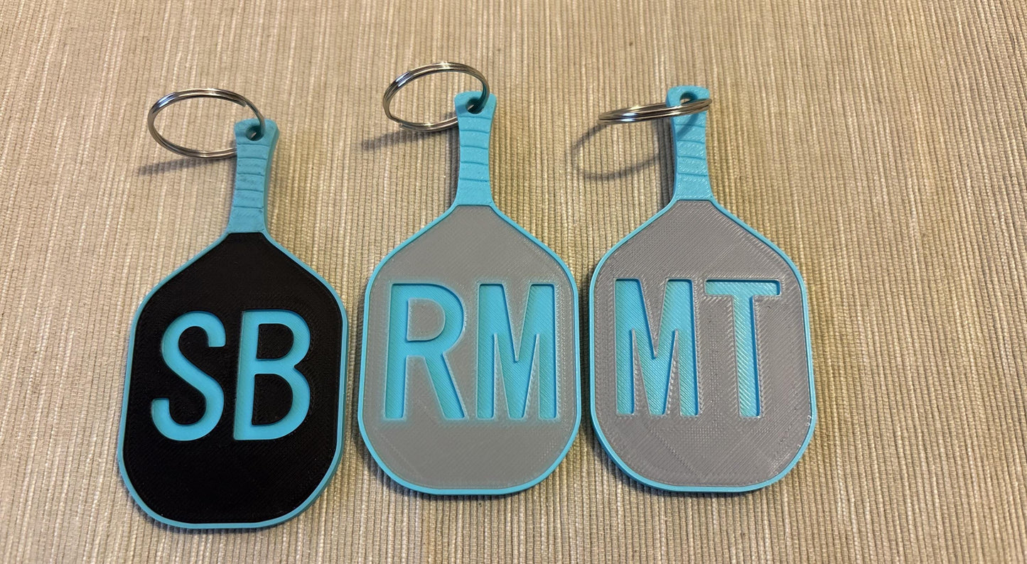 Custom Monogram Personalized Pickleball Bag Tag