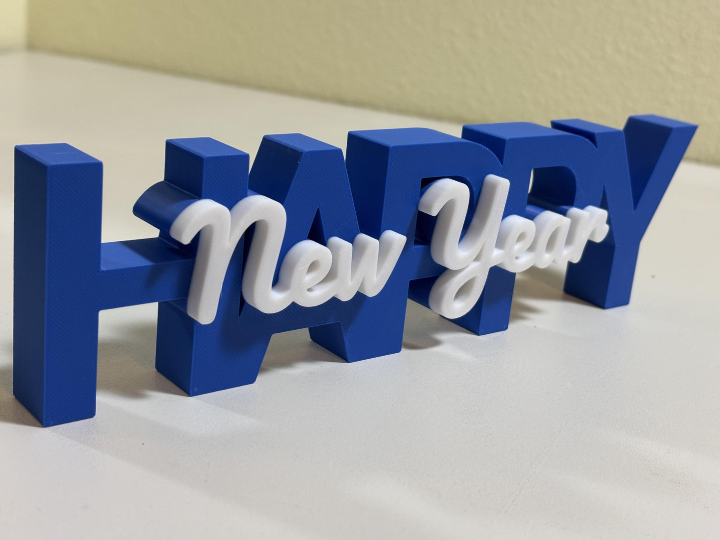 Custom Personalized Stacked Text Desk Sign