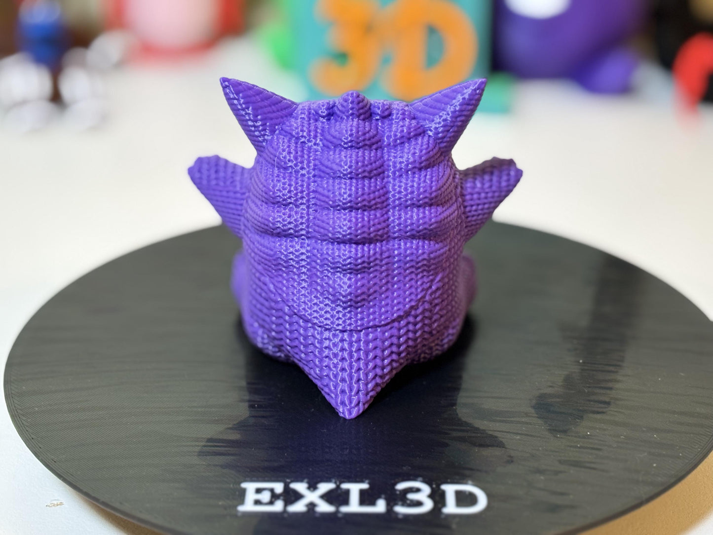 3D printed cozy ghost figure styled on tiered tray decor