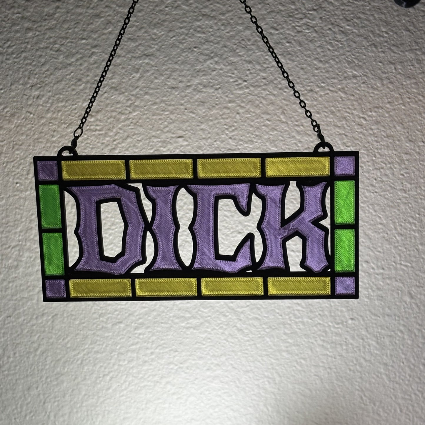 Red colorway 3D printed suncatcher backlit to show vibrant translucent finish
