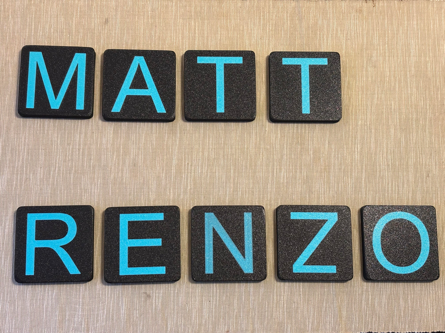 3D printed personalized wall hangings gift set with mounting hardware included